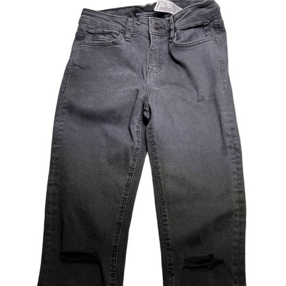 Stradivarius Super High Waist Jeans Distressed - Picture 6 of 6